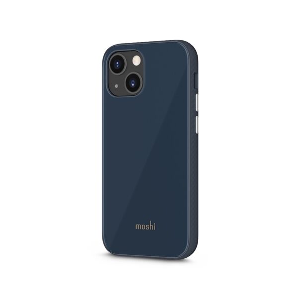 Moshi iGlaze Slim Hardshell Case - Etui iPhone 13 mini (system SnapTo) (Slate Blue)
