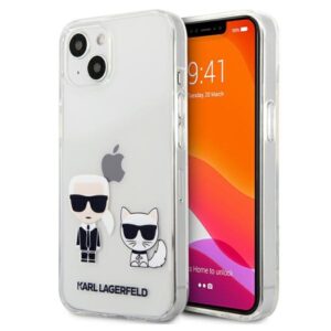 Karl Lagerfeld Ikonik & Choupette - Etui iPhone 13 (przezroczysty)