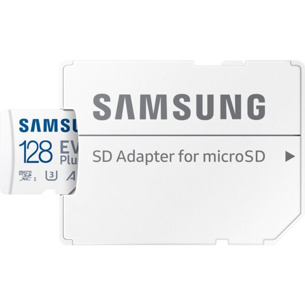 Samsung microSDXC EVO Plus - Karta pamięci 128 GB UHS-I / U3 A2 V30 z adapterem