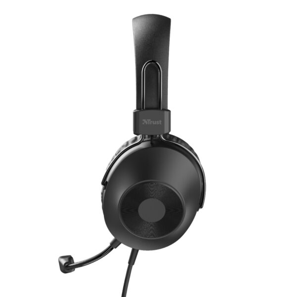 Trust HS-250 - Słuchawki nauszne przewodowe z mikrofonem (czarny)