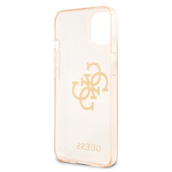 Guess Glitter 4G Big Logo - Etui iPhone 13 (złoty)