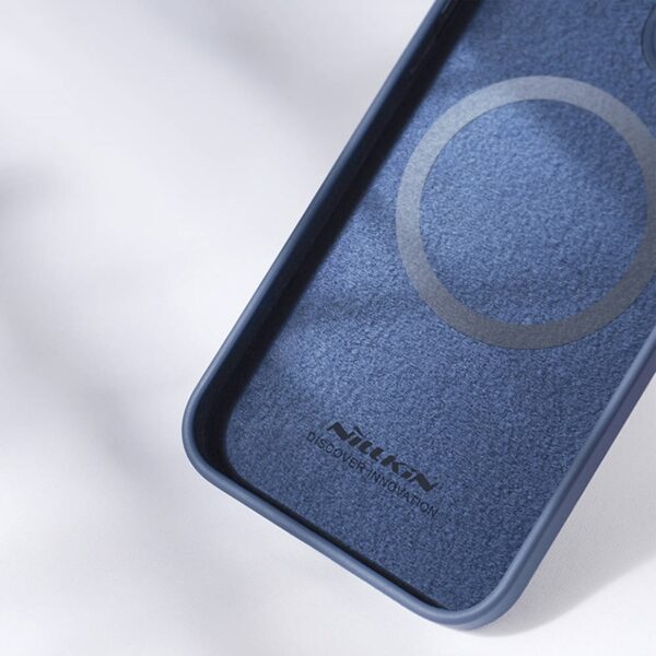 Nillkin CamShield Silky Magnetic - Etui Apple iPhone 13 z osłoną aparatu (Midnight Blue)