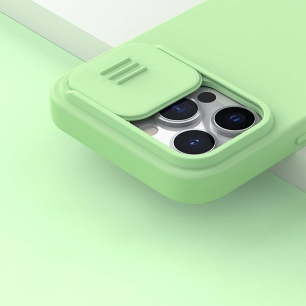 Nillkin CamShield Silky Magnetic - Etui Apple iPhone 13 Pro z osłoną aparatu (Midnight Blue)