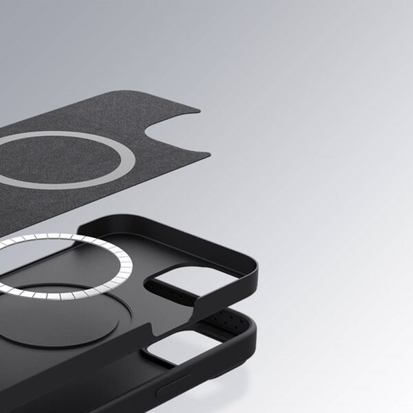 Nillkin CamShield Silky Magnetic - Etui Apple iPhone 13 Pro Max z osłoną aparatu (Elegant Black)