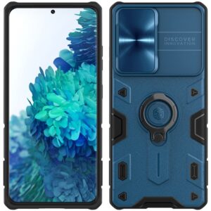 Nillkin CamShield Armor - Etui Samsung Galaxy S21 Ultra z osłoną aparatu (Blue)