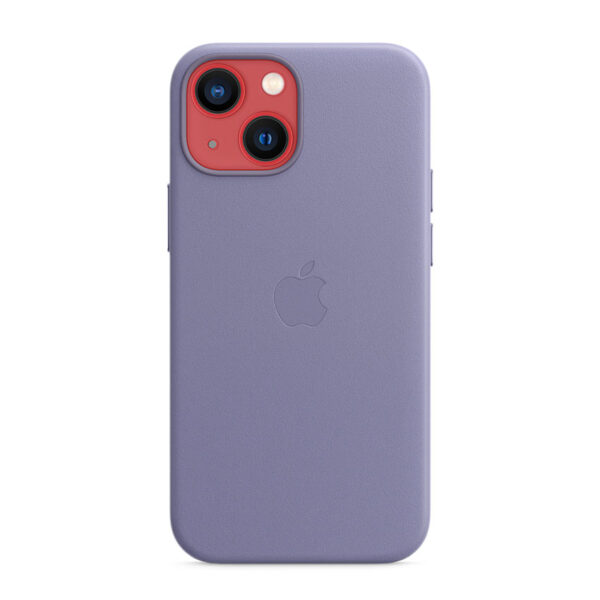 Apple Leather Case - Skórzane etui z MagSafe do iPhone 13 mini (glicynia)