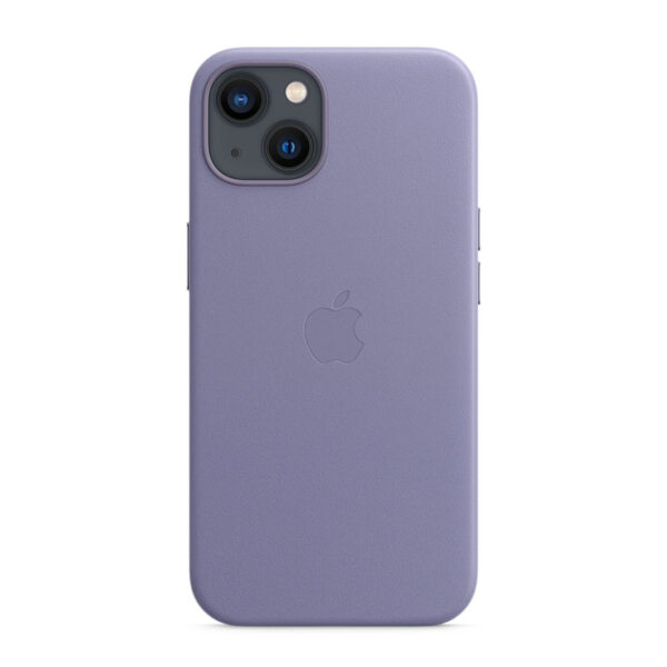 Apple Leather Case - Skórzane etui z MagSafe do iPhone 13 (glicynia)