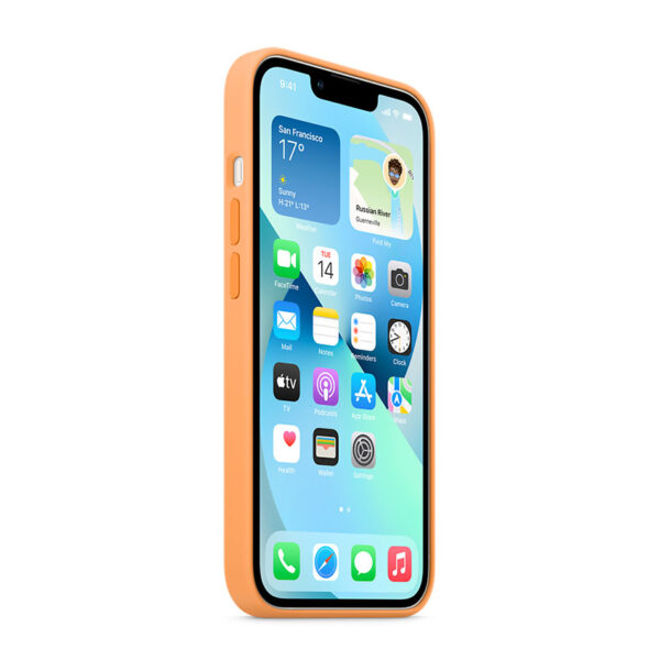 Apple Silicone Case - Silikonowe etui z MagSafe do iPhone 13 (miodowy)