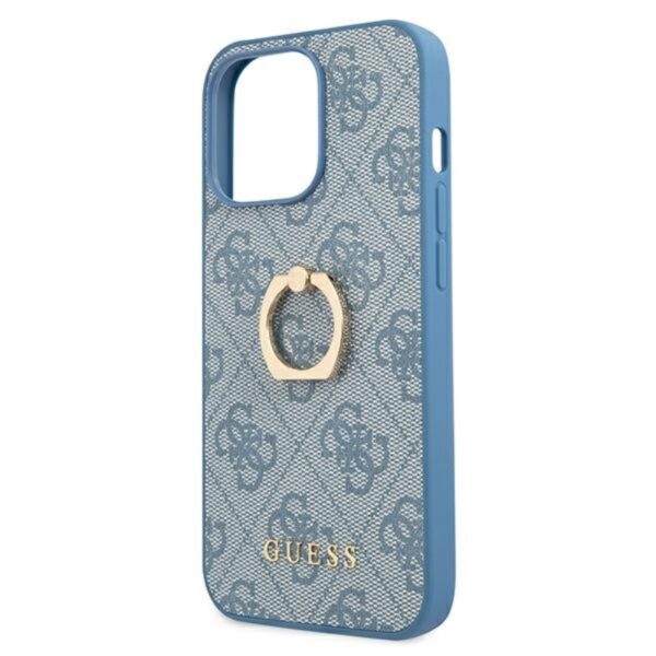 Guess 4G Ring Case - Etui iPhone 13 Pro (niebieski)