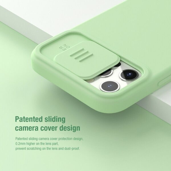 Nillkin CamShield Silky Magnetic - Etui Apple iPhone 12 / 12 Pro z osłoną aparatu (Black)