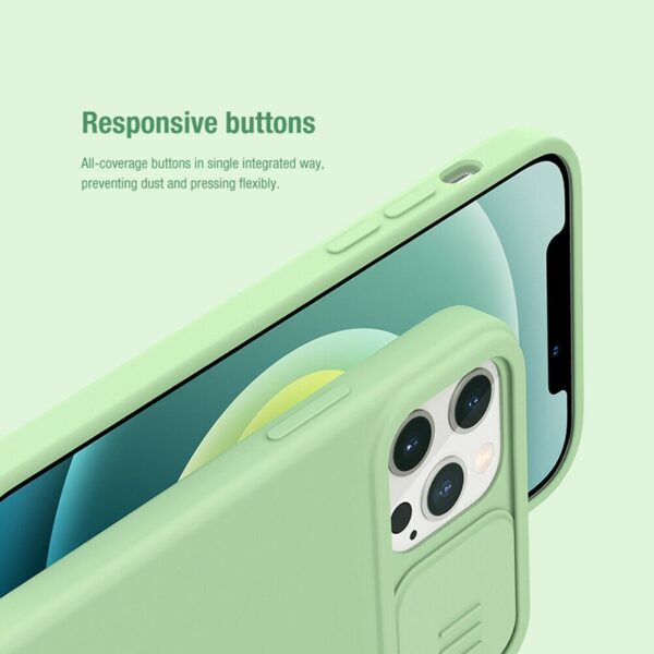 Nillkin CamShield Silky Magnetic - Etui Apple iPhone 12 / 12 Pro z osłoną aparatu (Blue)