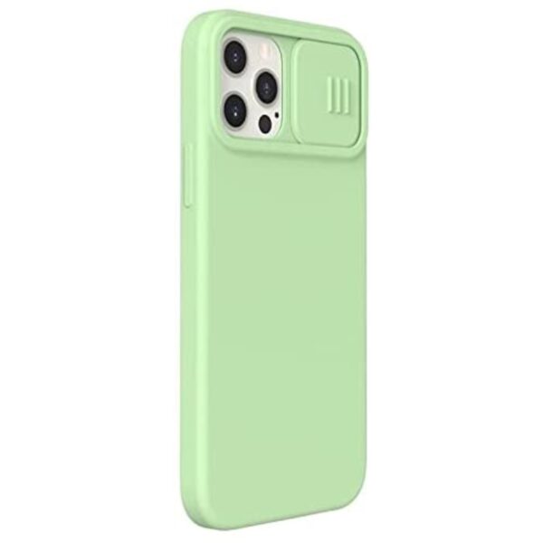 Nillkin CamShield Silky Magnetic - Etui Apple iPhone 12 / 12 Pro z osłoną aparatu (Matcha Green)