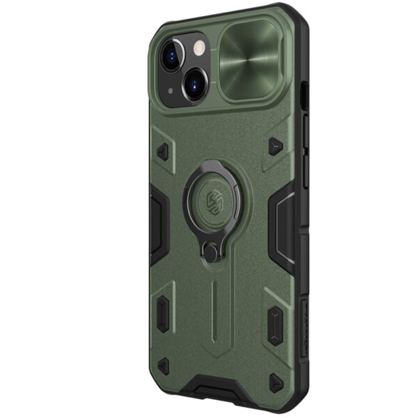 Nillkin CamShield Armor - Etui Apple iPhone 13 z osłoną aparatu (Dark Green)