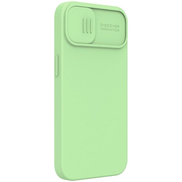 Nillkin CamShield Silky - Etui Apple iPhone 13 z osłoną aparatu (Mint Green)