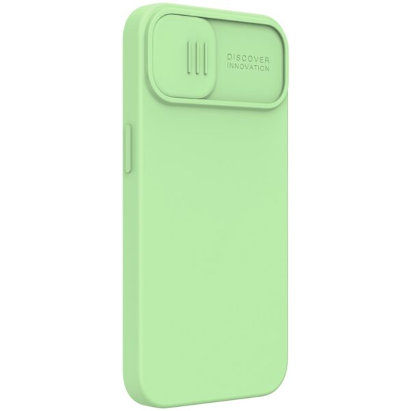 Nillkin CamShield Silky Magnetic - Etui Apple iPhone 13 z osłoną aparatu (Mint Green)