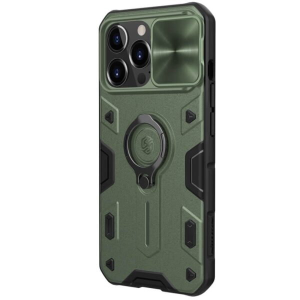 Nillkin CamShield Armor - Etui Apple iPhone 13 Pro z osłoną aparatu (Dark Green)