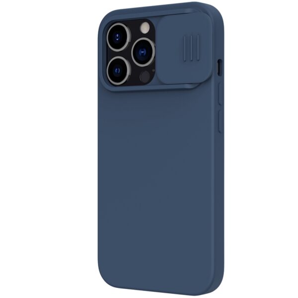 Nillkin CamShield Silky - Etui Apple iPhone 13 Pro z osłoną aparatu (Midnight Blue)