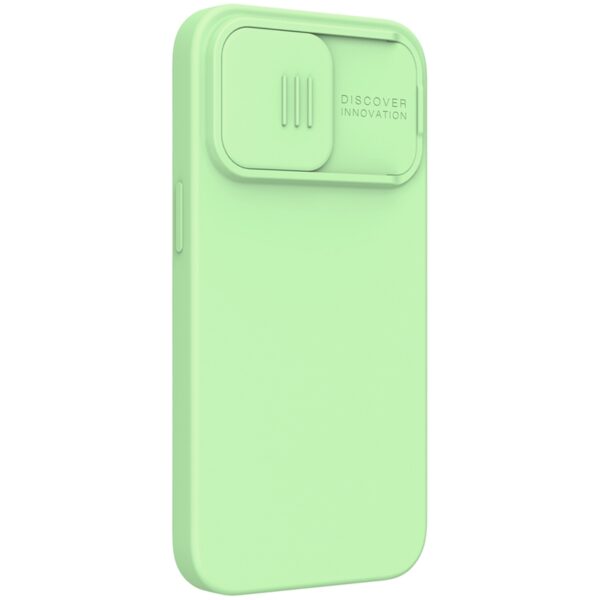 Nillkin CamShield Silky Magnetic - Etui Apple iPhone 13 Pro z osłoną aparatu (Mint Green)