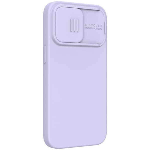 Nillkin CamShield Silky Magnetic - Etui Apple iPhone 13 Pro Max z osłoną aparatu (Misty Purple)
