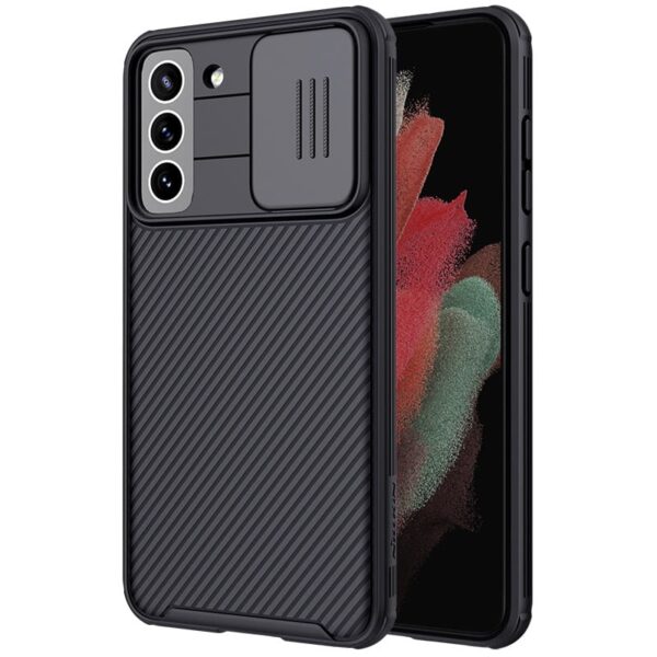 Nillkin CamShield Pro - Etui Samsung Galaxy S21 FE z osłoną aparatu (Black)