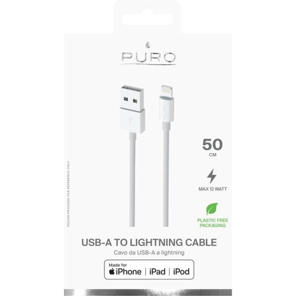 PURO Kabel połączeniowy USB Apple złącze Lightning MFi 0