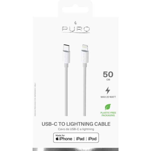 PURO Kabel połączeniowy USB-C/Lightning MFi 0