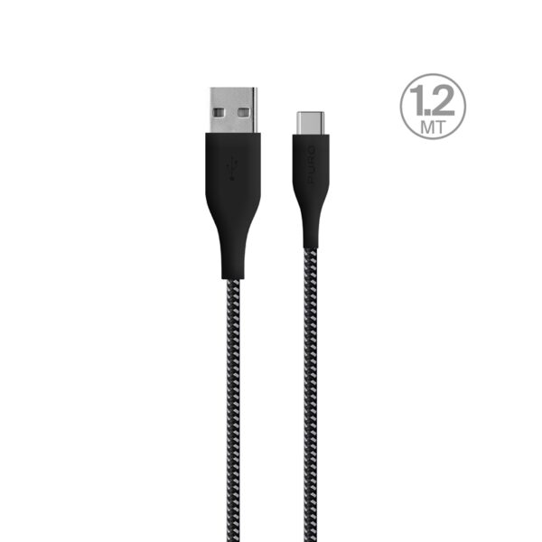 PURO Fabric Ultra Strong - Kabel w oplocie heavy duty USB-A / USB-C 1