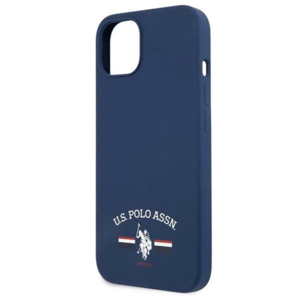 US Polo Assn Silicone Logo - Etui iPhone 13 (granatowy)