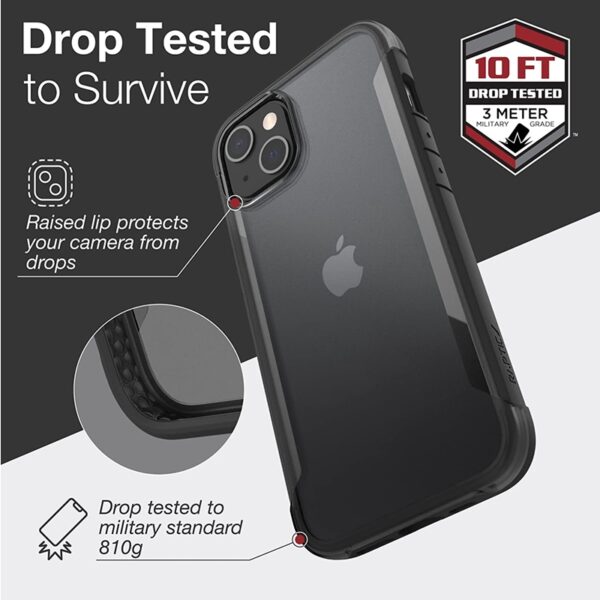 X-Doria Raptic Terrain – Biodegradowalne etui iPhone 13 (Drop Tested 3m) (Black)