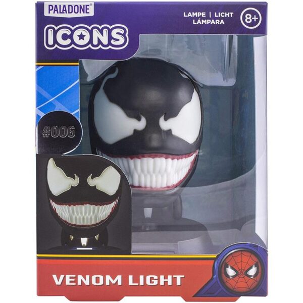 Marvel - Lampa biurkowa 3D zasilana na baterie Venom